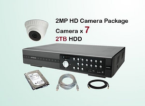 7x AVTECH HD Camera CCTV Installation Package